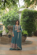 LW 9190 Sequins Embroidered Georgette Sharara Suit