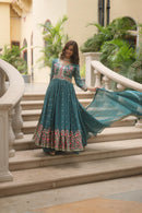 LW 9190 Sequins Embroidered Georgette Sharara Suit