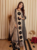 Sanskriti 8982 Handblock Printed Pure Ajrakh Cotton Suit