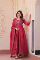 KA 1230 B Elegant Party Wear Embroidered Work Anarkali Gown