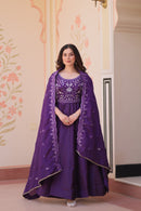 KA 1230 A Elegant Party Wear Embroidered Work Anarkali Gown