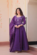 KA 1230 A Elegant Party Wear Embroidered Work Anarkali Gown