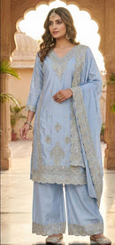 Hoor Tex Hf 551 C  Designer Heavy Chinon Work Pakistani Suit