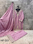 Hoor Tex Hf 551 B  Designer Heavy Chinon Work Pakistani Suit
