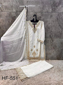Hoor Tex Hf 551 A  Designer Heavy Chinon Work Pakistani Suit