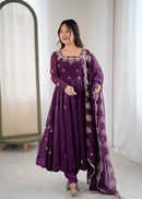 ZF 5011 A Elegant Embroidered Sequence Work Designer Anarkali Suit