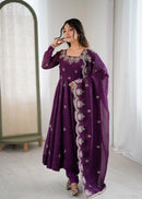 ZF 5011 A Elegant Embroidered Sequence Work Designer Anarkali Suit