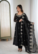 ZF 5011 B Elegant Embroidered Sequence Work Designer Anarkali Suit