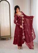 ZF 5011 E Elegant Embroidered Sequence Work Designer Anarkali Suit