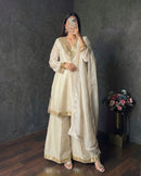 KR 1012 C Designer Simmer Silk Mirror Work Suit