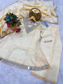 KR 1012 C Designer Simmer Silk Mirror Work Suit