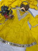 KR 1012 A Designer Simmer Silk Mirror Work Suit