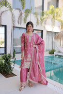 Lw 9318 B Designer Zari Multi & Thread Embroidered Work Suit