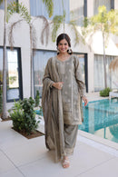 Lw 9318 Designer Zari Multi & Thread Embroidered Work Suit