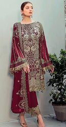 Ramsha 497 C Fox Georget With Heavy Embroidery Work Pakistani Suit
