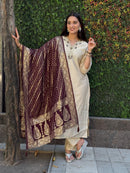 KR 361 Designer Ethnic Wear Maroon Jacquard  Kurti