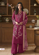Shree Fabs 4214 Pure Cotton With Heavy Embroidery Work Pakistani Suit