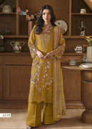 Shree Fabs 4218  Pure Cotton With Heavy Embroidery Work Pakistani Suit