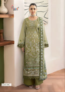 Shree Fabs 4138 Pure Cotton With Self Embroidery Work Pakistani Suit