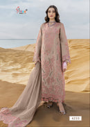 Shree Fabs 4233 Pure Cotton Lawn With Heavy Self Embrodery Work Pakistani Suit