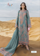 Shree Fabs 4237 Pure Cotton Lawn With Heavy Self Embrodery Work Pakistani Suit