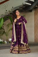 Lw-9279 B Designer Faux Blooming With Rich Zari & Sequins Anarkali Gown