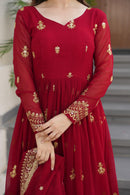 Lw-9279 A Designer Faux Blooming With Rich Zari & Sequins Anarkali Gown