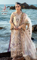 Alif Fashion A 226 Pure  Cotton  With Heavy Embroidery Work  Pakistani Suit