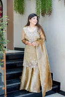 SSR 531 A Pure  Gmy Choo With Embroidery Sequence Work Suit