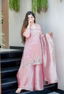 SSR 531 B Pure  Gmy Choo With Embroidery Sequence Work Suit