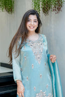 SSR 531 C Pure  Gmy Choo With Embroidery Sequence Work Suit