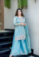 SSR 531 C Pure  Gmy Choo With Embroidery Sequence Work Suit