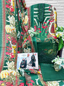 Aasha Designer 1213 B Pure Cotton Printed With Heavy Embroidery Work Pakistani Suit