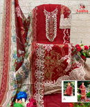 Aasha Designer 1208 A Pure Cotton Printed Exclusive Embroidery Work Pakistani Suit