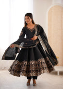 Zf-5016 B Designer Elegant Embroidered Sequence Anarkali Gown