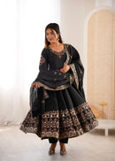 Zf-5016 B Designer Elegant Embroidered Sequence Anarkali Gown