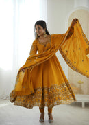 Zf-5016 E Designer Elegant Embroidered Sequence Anarkali Gown