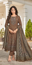 Shree Fabs  Kt 243 E Pure Viscous Maslin Digital Printed Pakistani Suit