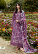 Shree Fabs 4231 Pure Cotton With Heavy Embroidery Work Pakistani Suit
