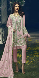 Ramsha 386 E Georget With Heavy Embroidery Work Pakistani Suit