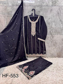 Hoor Tex 553 D Designer Heavy Chinon Silk Pakistani Suit
