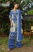 Saniya Trendz 1001 Cotton With Chikankari Embroidered Work Pakistani Suit
