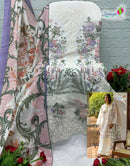 Saniya Trendz 1002 Cotton With Chikankari Embroidered Work Pakistani Suit