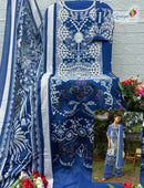 Saniya Trendz 1001 Cotton With Chikankari Embroidered Work Pakistani Suit
