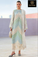 Ziaaz 7773 02-B Designer Chikenkari Tricoloured Heavy Embroidered Work Pakistani Suit