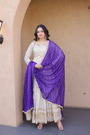 LW 9329 Cosmos with Real Mirror with Zari Embroidered lace work Suits