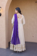 LW 9329 Cosmos with Real Mirror with Zari Embroidered lace work Suits