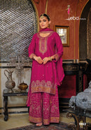 EBA 1962 Hevey Chinon With Emboidery Work Pakistani Suit
