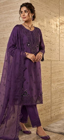 Hoor Tex  Hf-723 B Premuim Heavy Chiffon Silk Pakistani Suit