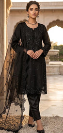 Hoor Tex  Hf-723 D Premuim Heavy Chiffon Silk Pakistani Suit